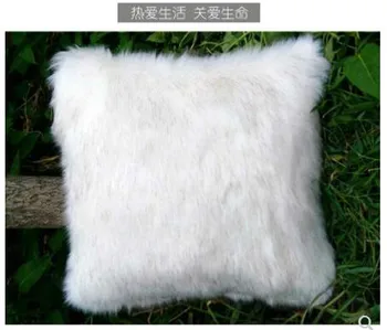 blana de pernă imitație snow fox față de pernă albă de blană arunca pernă canapea Home Decor Nou Acasă Cadou Perna Pepinieră