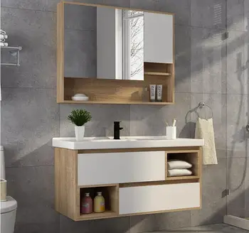 Nordic baie de cabinet combinație de perete minimalist modern, de lux, chiuveta baie, lavoare baie set 1