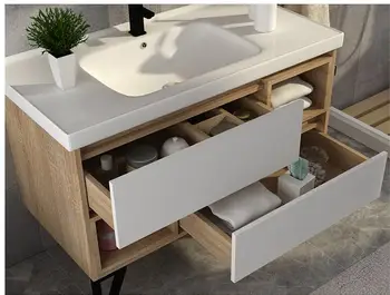 Nordic baie de cabinet combinație de perete minimalist modern, de lux, chiuveta baie, lavoare baie set 3