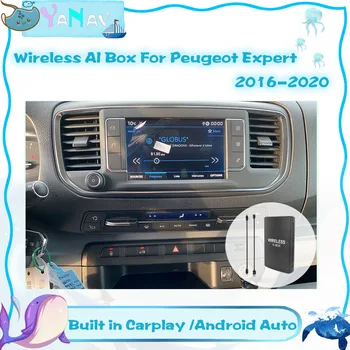 Android CarPlay Wireless AI Cutie Pentru Peugeot Expert 2016-2020 Plug and Play Qualcomm Auto Smart Box Google YouTube Netlix Video