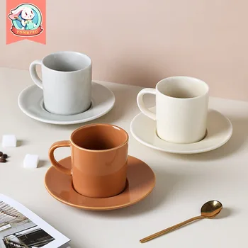 Nordic Minimalist Cupa de Sticla Seturi de Cadou Creativ Cești de Cafea cu Farfurioară de Sticlă mic Dejun Ceașcă de Cafea Ceai Lapte Cana Cana de Ceramica