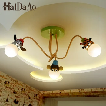 LED-uri de desene animate pentru copii cameră lampa plafon lampă fată băiat de personalitate calda gradinita de copii lămpi