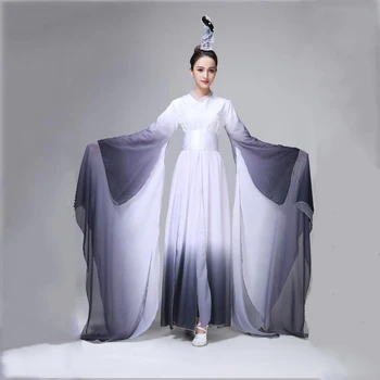Nou Chinezesc dans popular costum vechi de cerneală stil de sex feminin clasic dans Fan haine tradiționale yangko etapă purta rochie orientale