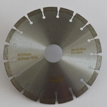 DB72 de Calitate de Top de Piatră Instrumente de Tăiere de 10 Inch Granit Disc de Tăiere D250mm Cheie Slot Umed se Taie Lame pentru Granit Greu 5PCS 1