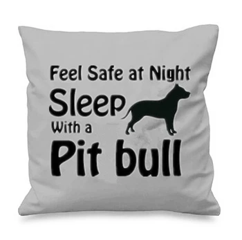 Amuzant Pit Bull Cadou Noutate Cainele Pitbull față de Pernă se Simt în Siguranță pe timp de Noapte de Somn cu un Pit Bull Arunca Pernă Scaun de Masina Decor