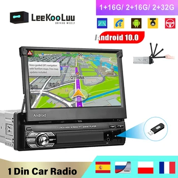 LeeKooLuu 1din Radio Auto Navigatie GPS 7