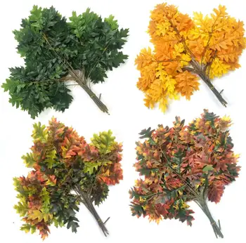 12pcs Artificiale de Stejar, Frunze de Flori Filiala Pentru Plante Perete de Fundal de Nunta Acasa Grădină Hotal Bara de Birou Decorative