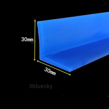 Personalizat Solid Silicon Garnituri de Cauciuc Benzi de L Bar Unghiul de Colț Protecor de Evitare a Coliziunii Garnitura 30x30mm Negru Gri Albastru