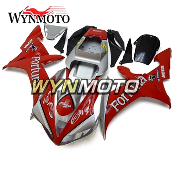 Completați Carenajele Kit Pentru Yamaha YZF1000 1998-1999 R1 An 98 99 Injecție ABS Plastic Kit Complet de Caroserie Motocicleta Rosie de Argint
