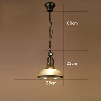 Nordic postmodern simplu singur cap de biliard lampă candelabru din fier forjat, sticla cafe dormitor restaurant personalitate lumini