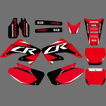 Echipa de motociclete Grafică de Fundal Autocolant Decal Kituri pentru HONDA CR125 CR250 CR125R CR250R 2002-2012 CR 125 250 125R 250R 02-12