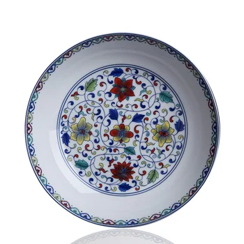 Dia 20cm Noi Jingdezhen Culoare Antic Clasic de bun augur Decorative Placa Ceramica de uz Casnic Vas Adânc Speciale Farfurie de Portelan