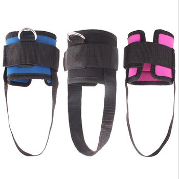 Reglabil 4 D-Inel Glezna Bretele Sport cu Picior Curea Cablu Aparat de Fitness Coapsei Glute Exerciții Căptușit Glezna Mansete Accesorii