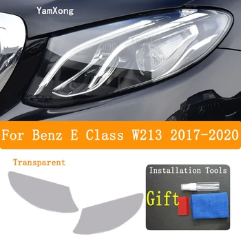 Pentru Benz E Class 2021-Prezent Masina Faruri Folie De Protectie Negru Transparent Anti Scratch Reparații Auto 5