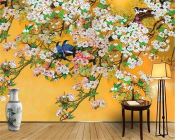 beibehang tapet frumos Chineză mână-pictat trucuri flori și păsări, rațe mandarine fondul de perete papel de parede tapety 0