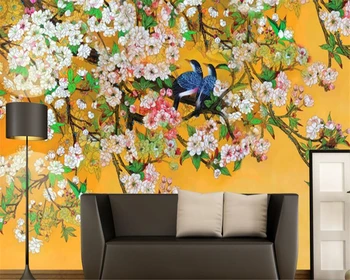 beibehang tapet frumos Chineză mână-pictat trucuri flori și păsări, rațe mandarine fondul de perete papel de parede tapety 1
