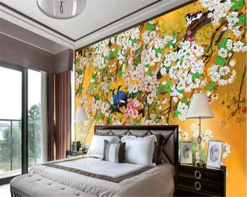beibehang tapet frumos Chineză mână-pictat trucuri flori și păsări, rațe mandarine fondul de perete papel de parede tapety 3