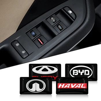 10buc Mini Logo-ul Auto de Interior Dreptunghi Autocolant Decal pentru BYD Stromspeicher E6 G3 2014 Repuestos F0 Accesorios F3 G3 Accesorii