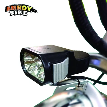 bicicleta lumină biciclete lumina Faruri cu LED-uri 24V 43V 48V largă de Tensiune Universal Luminoase Duble Margele Lampa Faruri Built-In Difuzoare