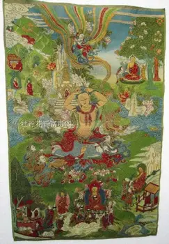 Chineză colectare Thangka broderie Buddha diagrama