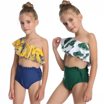 Copilul Copii Fete De Imprimare Monokini Împinge În Sus Bikini Seturi De Costume De Baie, Îmbrăcăminte De Plajă, Costume De Baie Femei Bikini Set 2020 Sexy Costume De Baie Mujer