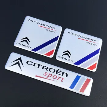 Caroserie partea autocolant Spate Portbagaj Emblema Logo-ul pentru Citroen C1 C2 C3 C4 C5 C6 C8 VTS C-ELYSEE NEMO, BERLINGO, c-crosser Xsara Picasso
