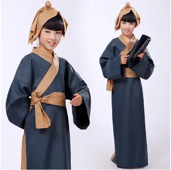 (0175) Nou Chinezesc Antic Literatura clasică de Căutare discipol costume Hanfu mănăstire copii vechi de studenți cosplay costum 1