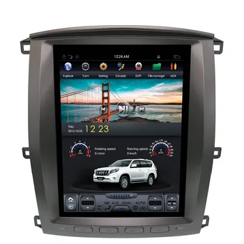 Tesla stil 4K Ecran Multimedia Masinii Nu DVD Player Navigatie GPS Pentru TOYOTA LAND CRUISER LC100 2003-2007 unitate radio de bandă