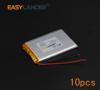 10buc/Lot 454261 3.7 V, 1400mAh Polimer Li-ion Pentru electronice parte DIY Difuzor Flash lighting Oticon Streamer siguranță GPS