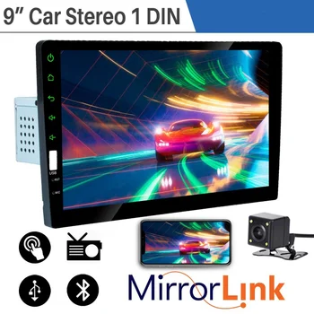 9-inch Stereo Auto Radio 1 Din Ecran Tactil D-Joc Universal Auto Multimedia MP5 Player, Bluetooth, Radio FM, Suport retrovizoare Camer