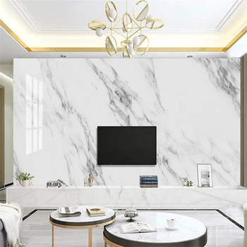 Tapet personalizat 3d atmosferă simplu, elegant, alb jazz alb marmură gri de fundal de perete camera de zi dormitor hotel murală обои