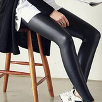 S-XL Nou Toamna anului 2022 Moda Faux din Piele Sexy Subțire Jambiere Negre Calzas Mujer Leggins Jambiere Elastice