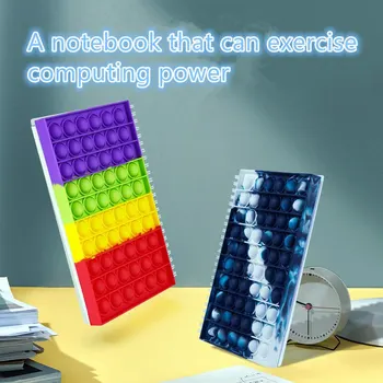 New Pop Sale de Notebook-uri cu Bule Notebook Împinge în Sus Degetul Capac de Silicon Notepad Student Decompresie Frământa Jucării Calmar joc notebook