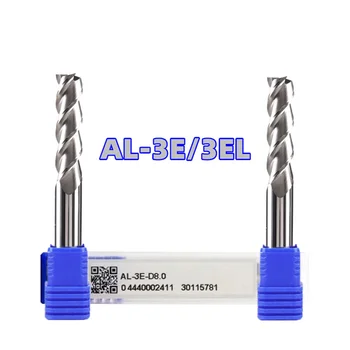 AL-3EL-D3.0 / AL-3EL-D4.0 / AL-3EL-D5.0 / AL-3EL-D6.0 Trei flaut drept coadă lungă marginea plat end mill Pentru aluminiu