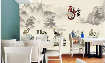 WDBH 3d foto tapet personalizat murală Tăiței restaurant restaurant Chinezesc cameră decor acasă 3d picturi murale tapet pentru pereți 3 d
