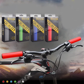 1Pair Bicicleta Mânere de Motociclete Biciclete Ghidon Silicon Mânere Absorbție de Șoc Non-alunecare de MTB BMX FixedGear Multicolor Mânere