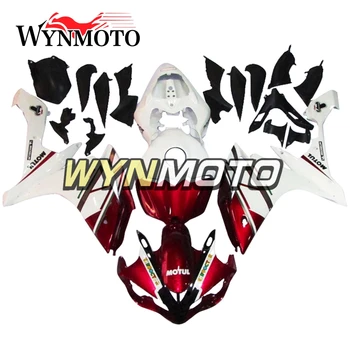 Completați Carenajele Kit Pentru Yamaha YZF1000 R1 An 2007-2008 07 08 Injecție ABS Plastic Motocicleta Alb Rosu Caroserie, Capote