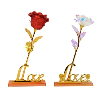Artificiale Flori de Trandafir cu Stand Tulpina Lunga Fermecător Ambarcațiuni de Flori False pentru ziua Recunoștinței, Ziua Mamei, Ziua Aniversară Mama Xmas