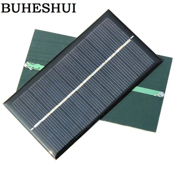 BUHESHUI en-Gros 6V 1W Modulul de Celule Solare Policristaline DIY Panou Solar Încărcător Educație 110*60MM 300pcs/lot fabrica de aprovizionare