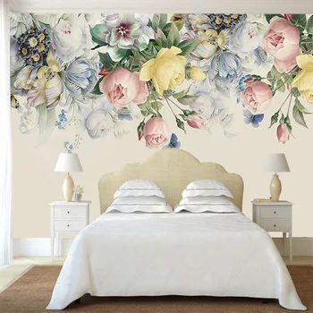 Foto personalizat Tapet 3D Flori picturi Murale Camera de zi Dormitor Nunta Casa Fundal tapete Pentru Pereti 3 D Decor