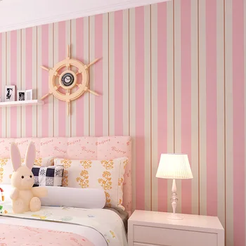 beibehang fete camera copiilor dormitor Non-țesute stripeswallpaper rola papel de parede tapet 3D pentru gazete de perete decor acasă