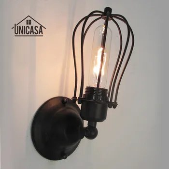 Vintage Lumini de Perete Bucatarie Hol Antic din Fier Forjat Sconces Perete Negru Industriale Chandelie de Iluminat Modern Interior Lampă cu LED-uri