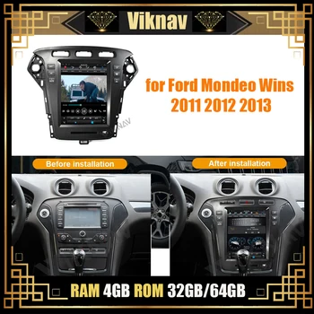 Navigator auto pentru radio Ford-Mondeo Câștigă 2011 2012 2013 auto navigație GPS multimedia player casetofon auto navi video 1