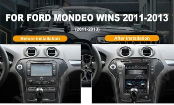 Navigator auto pentru radio Ford-Mondeo Câștigă 2011 2012 2013 auto navigație GPS multimedia player casetofon auto navi video 3