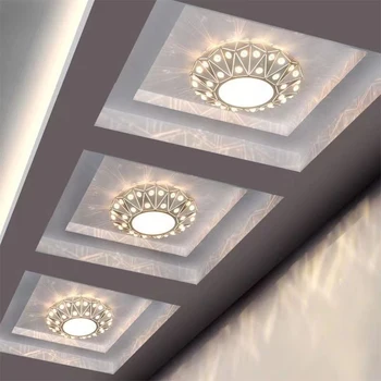 2022 Coridor Simplu de Lumină cu LED-uri Moderne Lumini Plafon Living Dining Dormitor Pridvor Cristal Scara Balcon Culoar Ceil Lampa