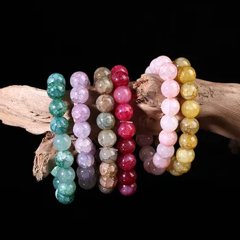 Culori naturale Cristal Brățară cu Margele de Bun talisman Norocos Bratari Bijuterii de Moda pentru Femei Sparge Piatră Brățară Bijuterii Cadou pentru Petrecere