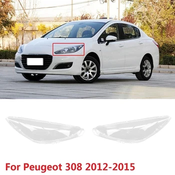 Mașina din Față Faruri de protecție a Lentilelor Farurilor Lampa Shell Accesorii pentru Peugeot 308 2012-2015