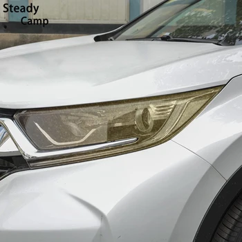 2 Buc Far Auto cu Folie de Protectie Faruri Negru Transparent TPU Autocolant Pentru Honda CR-V CRV 2017 2018 2019 2020 Accesorii 3